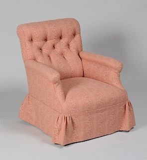 Tufted and Upholstered Armchair