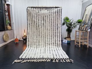 Authentic Soft White Handwoven Rug