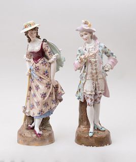 Pair of German Porcelain Figures