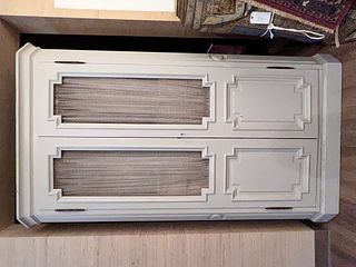 Louis XVI Style Gray Painted Cabinet