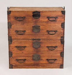 Japanese Tansu Campaign Chest