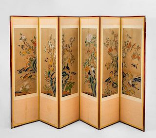 Chinese Four-Panel Screen