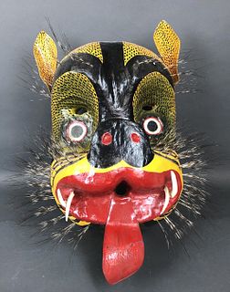 24"  Mexican Nahua Jaguar or Tiger Mask