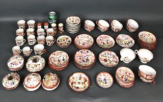 Group of Japanese Geisha Girl Porcelain Articles