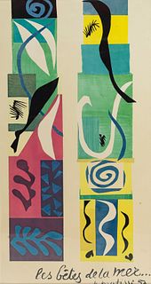 Henri Matisse 'Beasts of the Sea' Poster Print