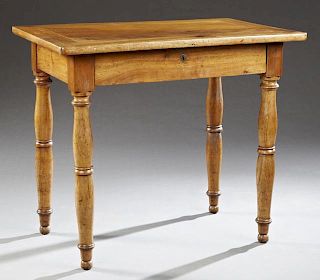 French Louis Philippe Carved Walnut Writing Table,