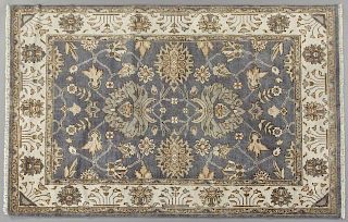 Turkish Angora Oushak Carpet, 6' 2 x 8' 9.