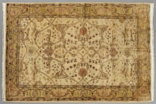 Turkish Angora Oushak Carpet, 6' 1 x 8' 9.