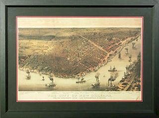 After Currier and Ives, "The City of New Orleans a
