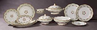 Set of Seventy-Nine Pieces of Hand Painted Limoges