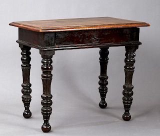 French Empire Carved Walnut Writing Table, 19th c.