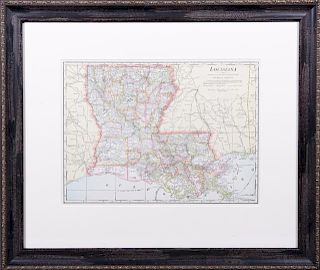 George F. Cram, "Map of Louisiana," 20th c., prese