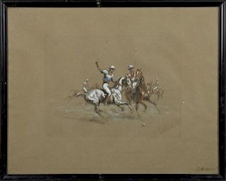 Continental School, "The Polo Game," early 20th c.