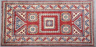 Uzbek Kazak Carpet, 4' 3 x 6' 5.