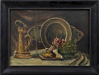 E. Knilling, "Still Life with Pitcher on a Table,"