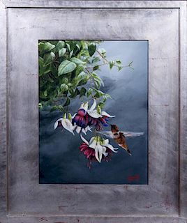 Garrett, "Hummingbird in Flight," 2001, acrylic on
