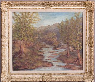 American School, "Southwestern River Landscape," 1