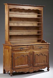 French Louis XV Style Carved Cherry Vaisselier, 20