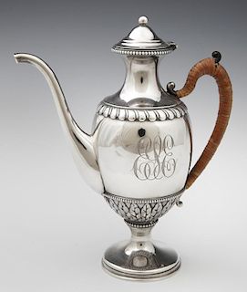 Gorham Sterling Footed Demitasse Coffee Pot, early
