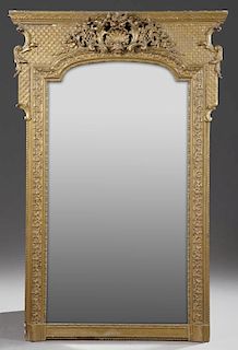Louis XV Style Gilt and Gesso Overmantel Mirror, l