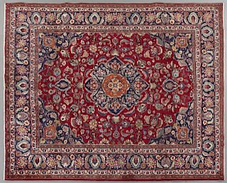 Semi Antique Persian Meshad Carpet, 7' 10 x 9' 7.