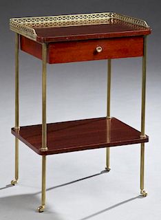 Louis XVI Style Mahogany Nightstand, 20th c., the