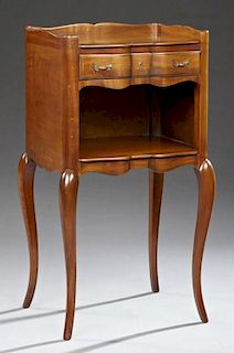 French Louis XV Style Carved Cherry Nightstand, 20