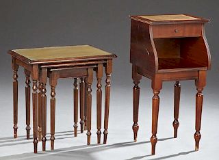 Nest of Three Louis XVI Style Mahogany Tables, 20t