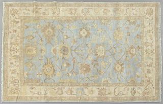 Turkish Angora Oushak Carpet, 6' 2 x 8' 10.