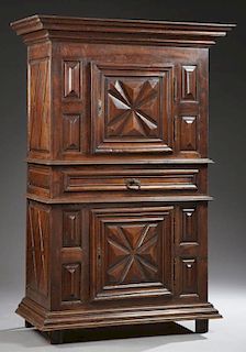 Louis XIII Style Carved Walnut Homme Debout, mid 1