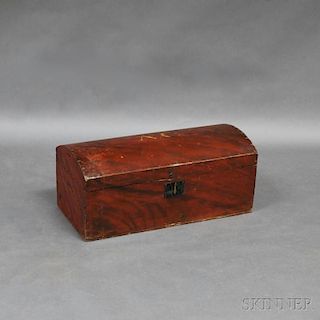 Grain-painted Dome-top Trunk