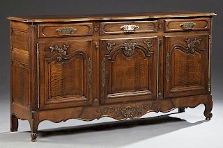Louis XV Style Carved Oak Sideboard, early 20th c.