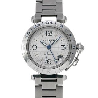 Cartier Pasha C Meridian GMT W31029M7 Silver Automatic SS Unisex Watch