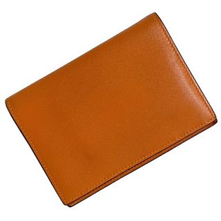 Hermes notebook cover agenda PM orange leather swift # J HERMES case ladies genuine