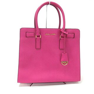 MICHAEL KORS Dillon Saffiano Leather Satchel 30H4GAIT3L Pink Tote Bag