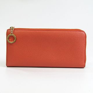 Bvlgari Bvlgari Bvlgari 286303 Women's Leather Long Wallet (bi-fold) Coral Orange Orange