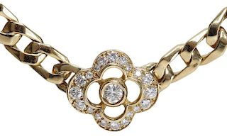 18 Kt. Gold Diamond Pendant Necklace
