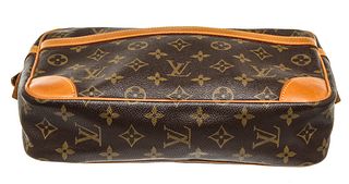 Louis Vuitton Brown Monogram Compiegne 28 Clutch Bag