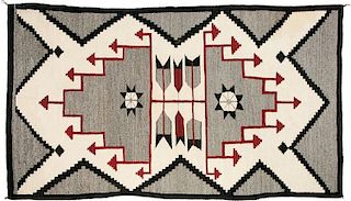 Navajo Rug, Crystal Design (desc) (ca. 1940 - 1950)