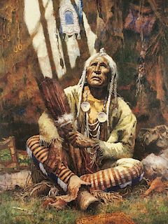 Howard Terpning | Holy Man of the Blackfoot