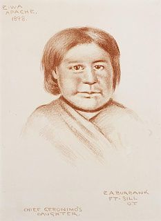 Elbridge Ayer Burbank | E.W.A. Apache 1898, Chief Geronimo's Daughters