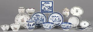 Chinese export porcelain teawares, 19th c.