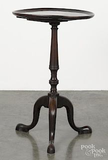 George III mahogany candlestand, 18th c., 27 3/4'' h., 17 1/2'' w.
