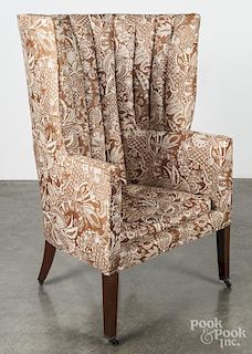 Federal style barrelback easy chair.