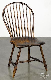 Boston bowback Windsor chair, branded T.C. Hayward.