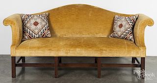 Kittinger mahogany sofa, 36'' h., 78'' w.