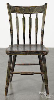 Painted arrowback side chair, ca. 1830.