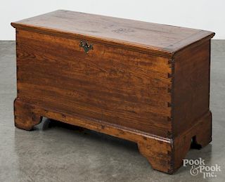 Southern hard pine blanket chest, ca. 1800, 22 1/2'' h., 36 1/2'' w.