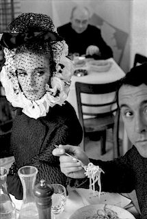 Frank Horvat, "Rome, Model with Spaghetti"