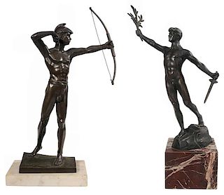 Two Figural Bronzes, Schmidt-Hofer